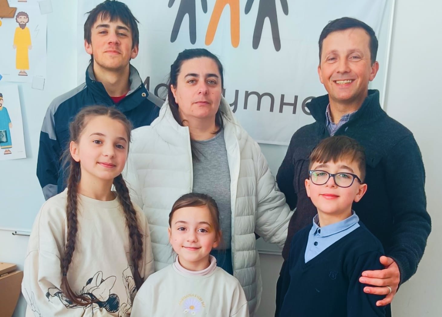 One of the families that came to church through a Tomorrow Club
